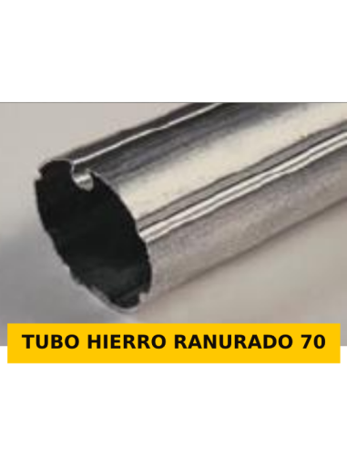TUBO HIERRO RANURADO 70