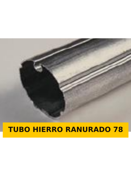 TUBO HIERRO RANURADO 78