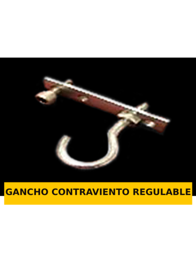 GANCHO CONTRAVIENTO REGULABLE