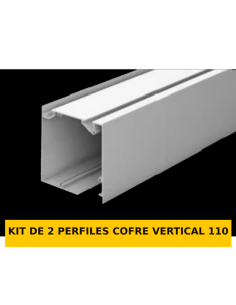 KIT 2 PERFILES COFRE VERTICAL 110