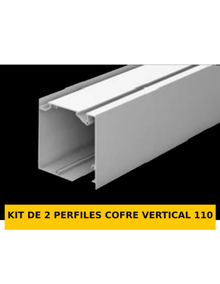 KIT 2 PERFILES COFRE VERTICAL 110
