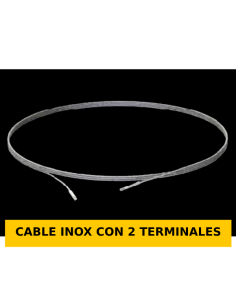 CABLE INOX CON 2 TERMINALES