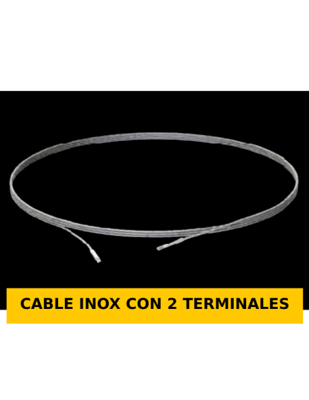 CABLE INOX CON 2 TERMINALES