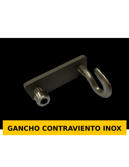 GANCHO CONTRAVIENTO INOX
